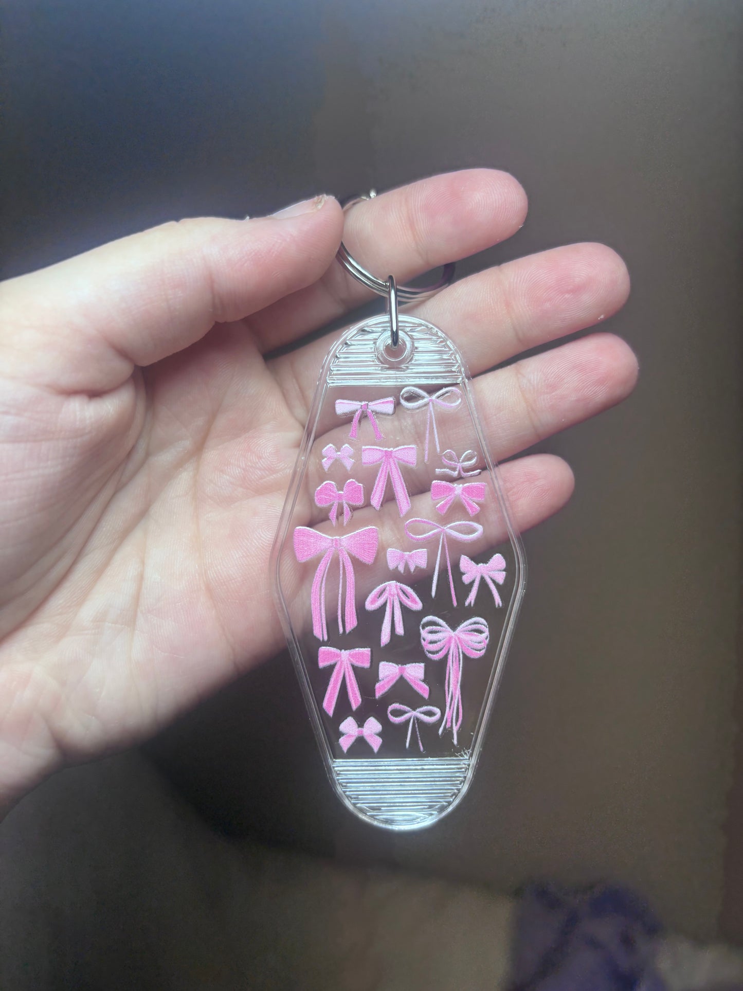 bow babe keychain