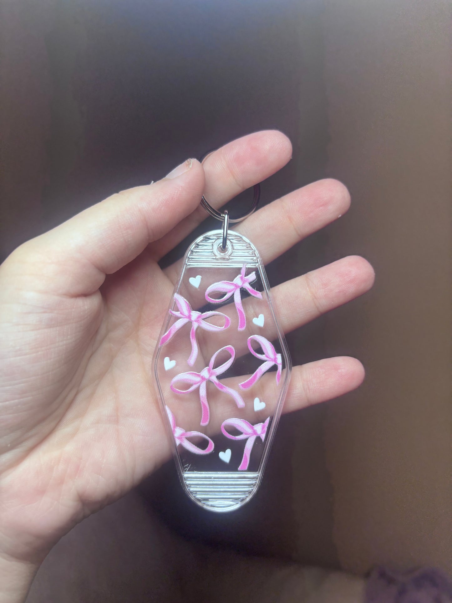 Sweetheart bows keychain