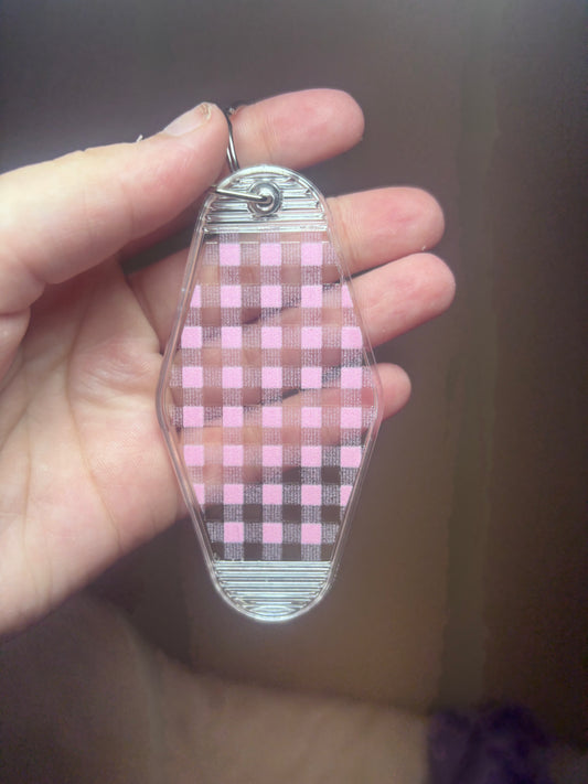 pink picnic keychain
